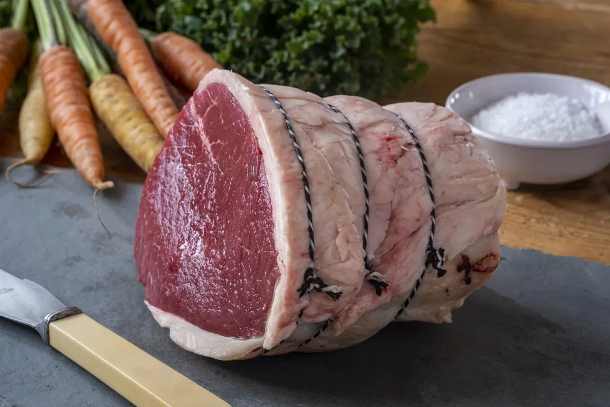 Rolled beef joint from Springfield Farm